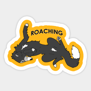 Black Silken Windhound Roach Sticker